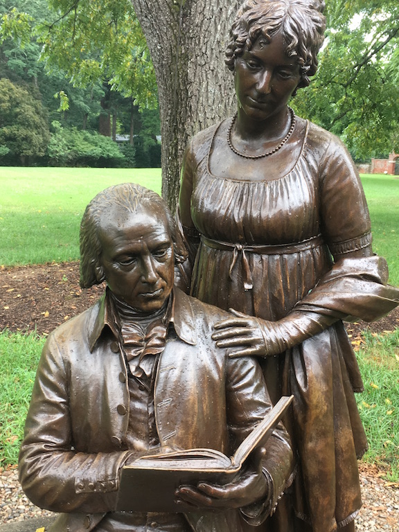 Madisons Statue Reading Book